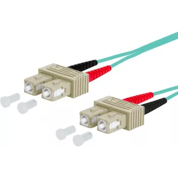 METZ CONNECT cabo patch OpDAT OM3 SC-duplex/SC-duplex multimodo 5m aqua I-V(ZN)H 50/125