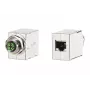 METZ CONNECT conector fêmea M12 codificação D, 8 polos, ligação por parafuso, blindado, IP67