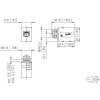 METZ CONNECT conector fêmea M12 codificação D, 8 polos, ligação por parafuso, blindado, IP67