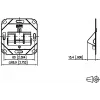METZ CONNECT 130B20D11200KE tomada de rede keystone 1 porta de montagem embutida branco puro