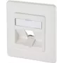 METZ CONNECT tomada de parede keystone 1 porta de montagem embutida branco puro (RAL 9010) 130B20D11002KE
