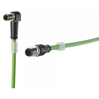 METZ CONNECT 142M1D19010 cabo de ligação Cat5e M12 1 m verde