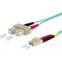 METZ CONNECT cabo de ligação OpDAT SC duplex para LC duplex OM3 5 m aqua