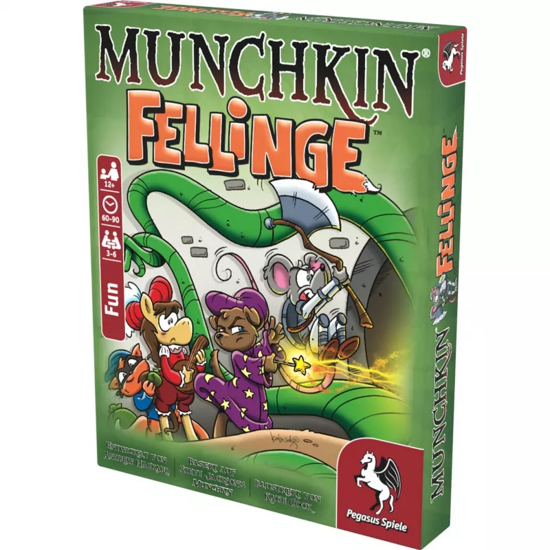 Pegasus Spiele Munchkin Fellinge (Demented Dungeons) expansão jogo de cartas