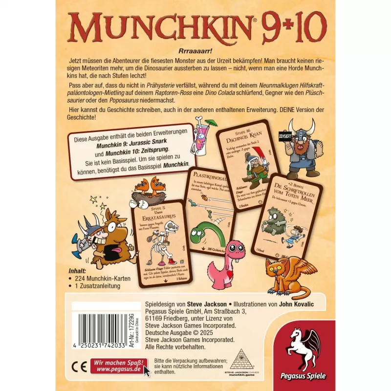 PEGASUS Munchkin 9+10 expansão