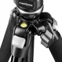 Mantona Scout MAX conjunto tripé com braço horizontal, cabeça de esfera, coluna central invertível, 160 cm, carga 5 kg, para câmaras DSLR e sem espelho, preto