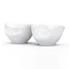 FIFTYEIGHT PRODUCTS conjunto de taças pequenas 100ml Grinning & Kissing branco