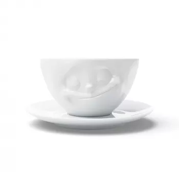 FIFTYEIGHT PRODUCTS FIFTYEIGHT caneca de café 200ml - Happy branco