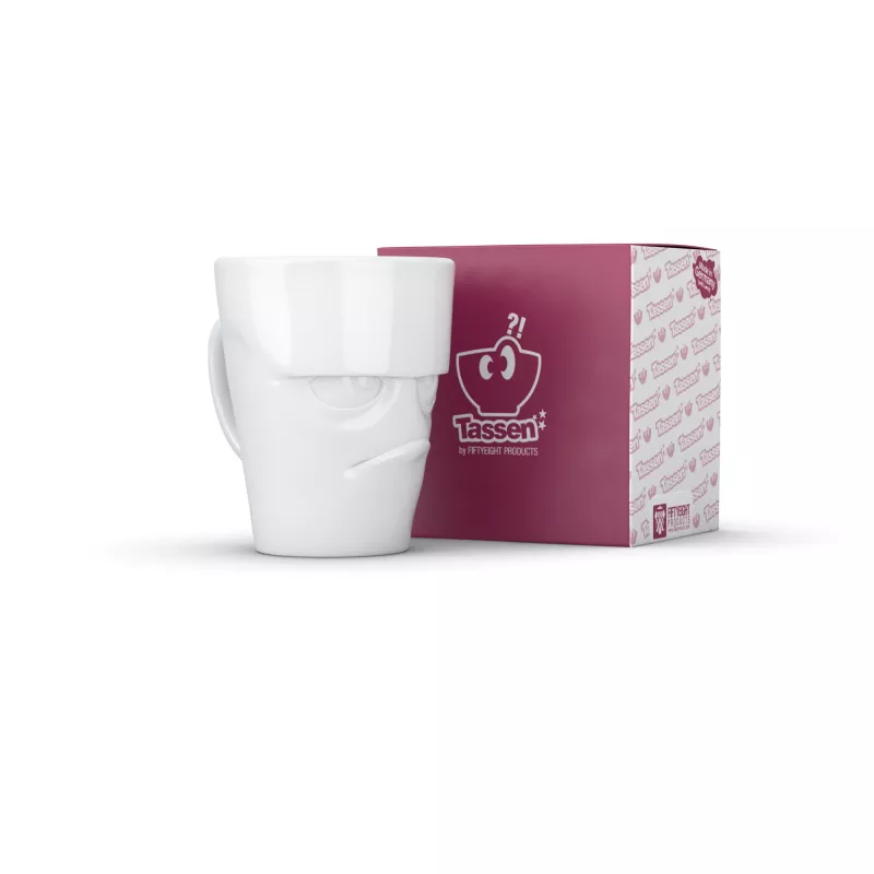 FIFTYEIGHT PRODUCTS FIFTYEIGHT caneca com asa 350ml - Grumpy branco