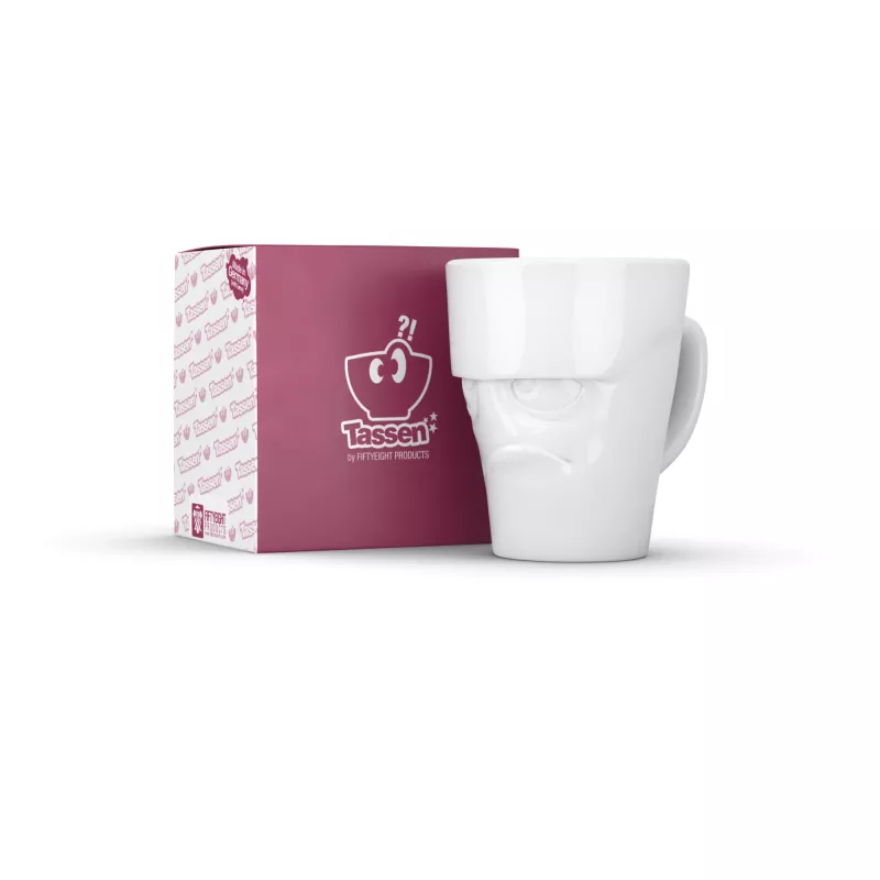 FIFTYEIGHT PRODUCTS FIFTYEIGHT caneca com asa 350ml - Grumpy branco