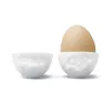 FIFTYEIGHT PRODUCTS conjunto de ovos No. 3 - Happy & Grumpy branco