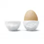 FIFTYEIGHT PRODUCTS conjunto de ovos No. 3 - Happy & Grumpy branco