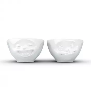 FIFTYEIGHT PRODUCTS conjunto de taças 100ml - Laughing & Delicious branco