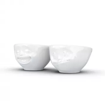 FIFTYEIGHT PRODUCTS conjunto de taças 100ml - Laughing & Delicious branco