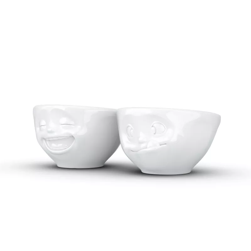 FIFTYEIGHT PRODUCTS conjunto de taças 100ml - Laughing & Delicious branco