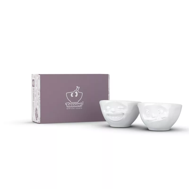 FIFTYEIGHT PRODUCTS conjunto de taças 100ml - Laughing & Delicious branco