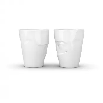 FIFTYEIGHT PRODUCTS caneca 350ml - Grumpy & Mischievous branco