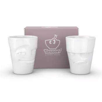 FIFTYEIGHT PRODUCTS caneca 350ml - Grumpy & Mischievous branco