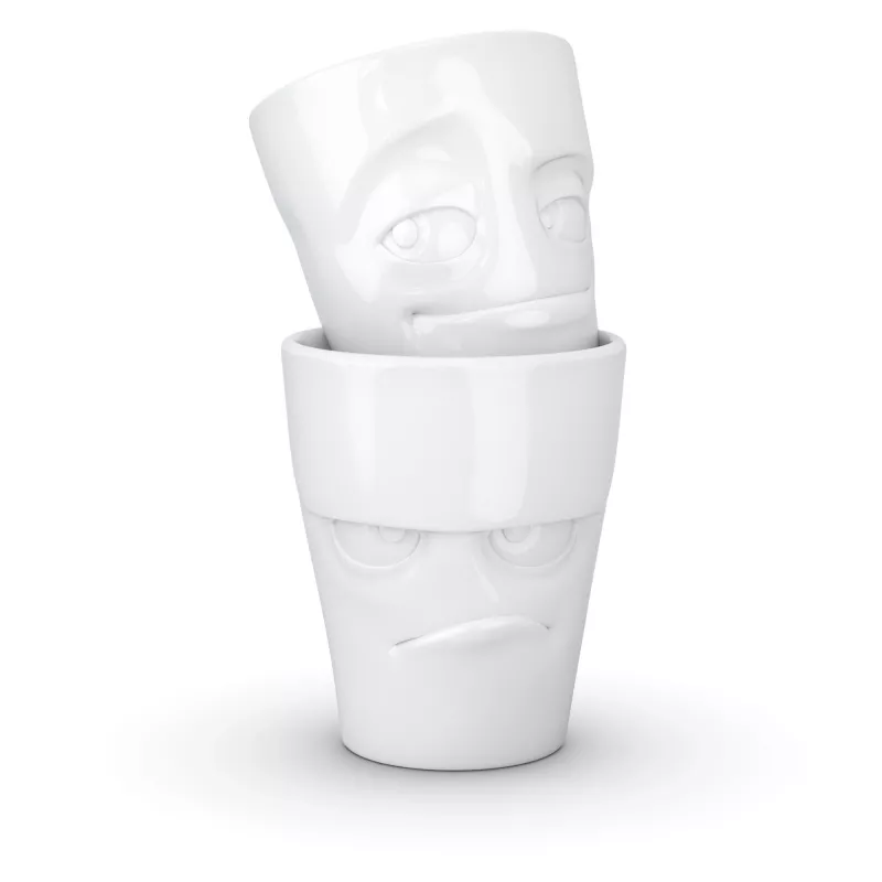 FIFTYEIGHT PRODUCTS caneca 350ml - Grumpy & Mischievous branco
