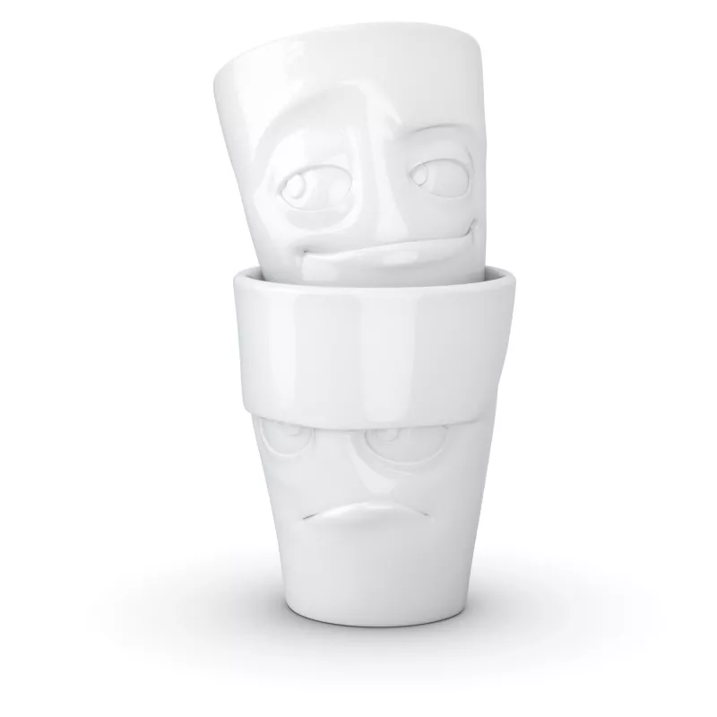FIFTYEIGHT PRODUCTS caneca 350ml - Grumpy & Mischievous branco