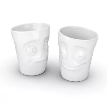 FIFTYEIGHT PRODUCTS FIFTYEIGHT caneca 350ml - Amused & Bewildered branco