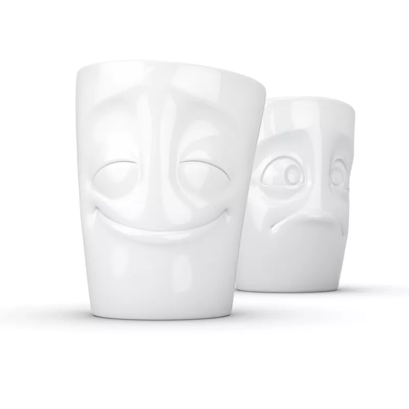 FIFTYEIGHT PRODUCTS FIFTYEIGHT caneca 350ml - Amused & Bewildered branco