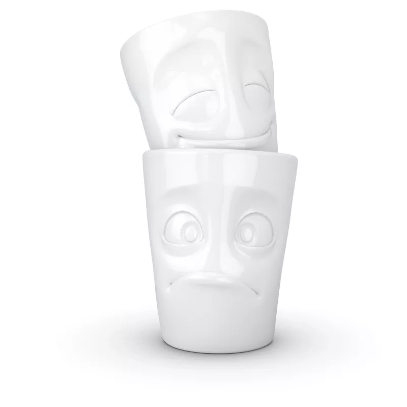 FIFTYEIGHT PRODUCTS FIFTYEIGHT caneca 350ml - Amused & Bewildered branco