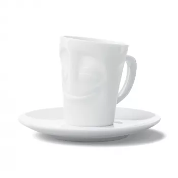 FIFTYEIGHT PRODUCTS chávena de café com asa 80ml - Cheerful branco