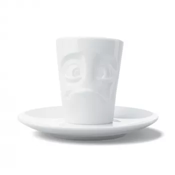 FIFTYEIGHT PRODUCTS chávena de café com asa 80 ml - Perplexed branco