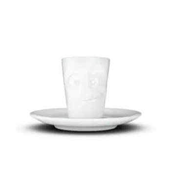 FIFTYEIGHT PRODUCTS chávena de café com asa 80ml - Lecker branco