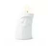 FIFTYEIGHT PRODUCTS Kerzenschmusie VERSCHMUST suporte de velas grande branco