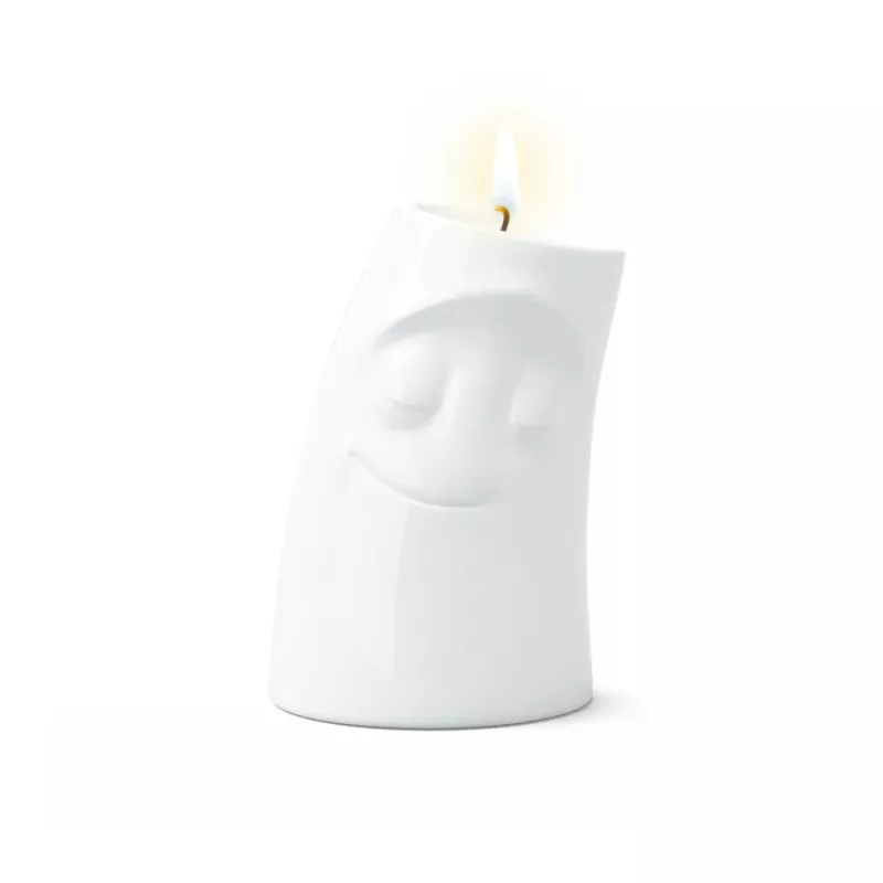 FIFTYEIGHT PRODUCTS Kerzenschmusie VERSCHMUST suporte de velas grande branco