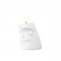 FIFTYEIGHT PRODUCTS FIFTYEIGHT Candle Snuggle CUDDLY pequeno castiçal branco