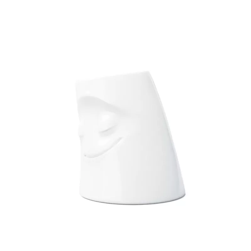FIFTYEIGHT PRODUCTS FIFTYEIGHT Candle Snuggle CUDDLY pequeno castiçal branco