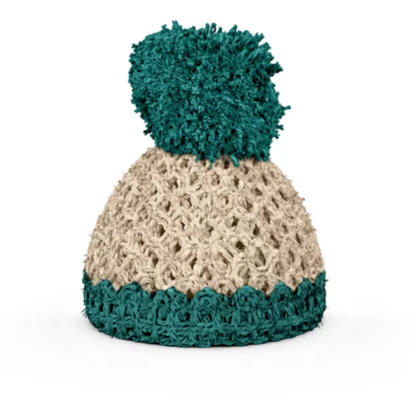 FIFTYEIGHT PRODUCTS Ovo de Páscoa Beanie Ivory/Emerald