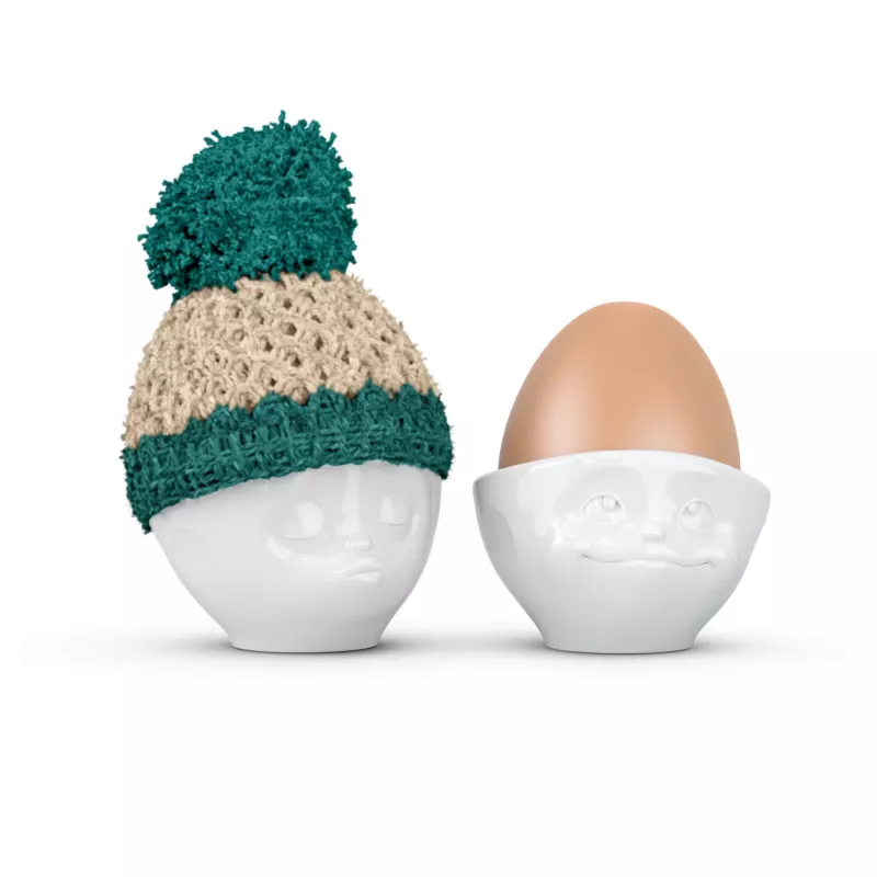 FIFTYEIGHT PRODUCTS Ovo de Páscoa Beanie Ivory/Emerald