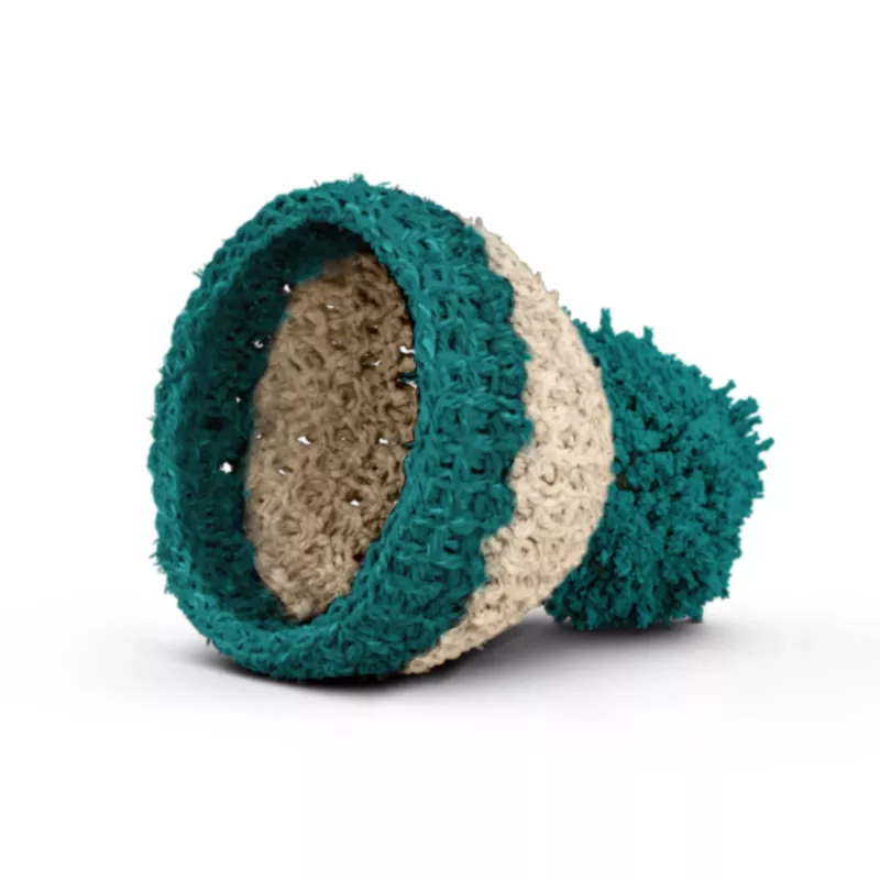 FIFTYEIGHT PRODUCTS Ovo de Páscoa Beanie Ivory/Emerald