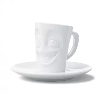 FIFTYEIGHT PRODUCTS Caneca de café com asa 80ml - Funny White