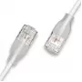 WANTEC cabo de rede UTP CAT6a eGlow d=2,8mm 0,30m branco (7402)