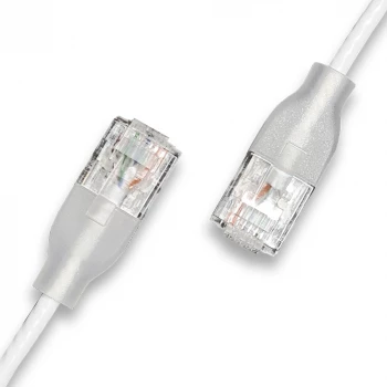 WANTEC cabo de rede UTP CAT6a eGlow branco 3,00m (7407)