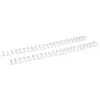 LMG Signaltechnologie 100 lombadas de encadernação Twin Loop brancas 6,4 mm para 30 folhas