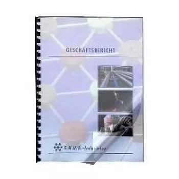 LMG Signaltechnologie 100 capas frontais de dossiês de encadernação transparentes premium A4 (UMT020T)