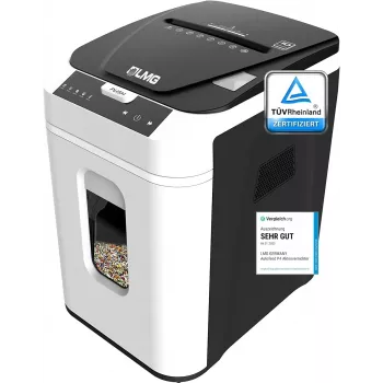 LMG AUTO180P4 destruidora de documentos de corte cruzado, P-4, 10 folhas, 18 L, preto