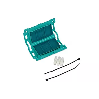 HellermannTyton Fixação para abraçadeiras 435-00650 Verde Polipropileno Autoadesiva 47x27mm