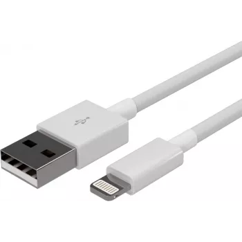SHIVERPEAKS Flexline Cabo USB de carregamento e sincronização, USB-A para 8-Pin, 2.0, ABS, branco, 0,2 m