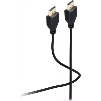 Cabo DisplayPort 1.2 SHIVERPEAKS Flexline, macho para macho, UHD 4K, extra fino, preto, 3,0 m (FL31-49045)