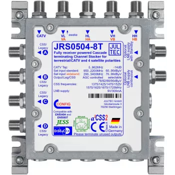 Multiswitch de cabo único JULTEC JRS0504-8T 5/4/8 UB