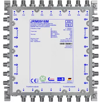 Multiswitch em cascata JULTEC JRM0916M 9 para 16