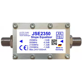 Equalizador de linha IF de satélite de banda larga JULTEC JSE2350, 1 via de sinal, tipo F, 75 Ohm