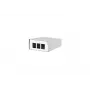 Caixa Keystone AP Metz Connect 3 portas branco puro, sem tampa